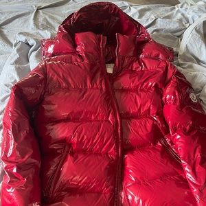 Moncler Jacket Designer Coat (Red) 4